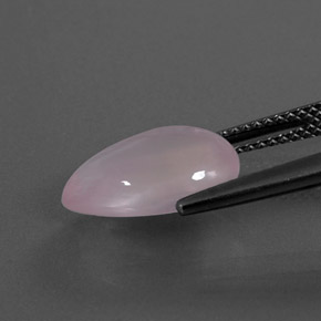 Cuarzo rosa rosa natural de 3,84 ct, en forma de pera, transparente