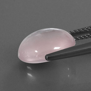 Cuarzo rosa rosa natural de 5,02 ct, corte óvalo, transparente