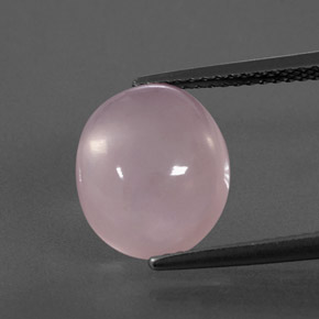 Cuarzo rosa rosa natural de 5,13 ct, corte óvalo, transparente