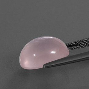 Cuarzo rosa rosa natural de 5,13 ct, corte óvalo, transparente
