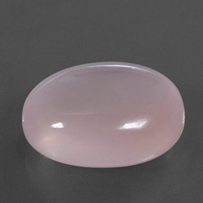 Cuarzo Rosa Rosado claro natural de 57.21 ct, Corte Óvalo, Transparente