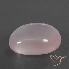 Cuarzo rosa Rosado coral natural de 49.00 ct, Ovalada, Transparente