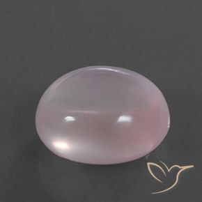 Cuarzo rosa Rosado claro natural de 34.11 ct, Ovalada, Transparente
