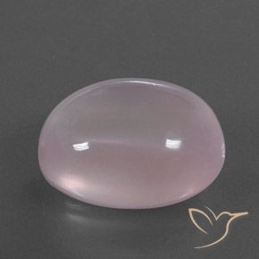 Cuarzo rosa Rosado coral natural de 43.16 ct, Ovalada, Transparente