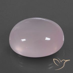 Cuarzo rosa Rosado Bubblegum natural de 52.78 ct, Ovalada, Transparente