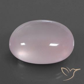 Cuarzo rosa Rosado claro natural de 63.54 ct, Ovalada, Transparente