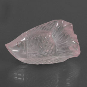 Cuarzo rosa rosa natural de 20,56 ct, forma elegante, transparente