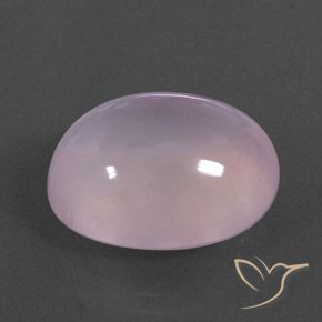 Cuarzo rosa Rosado Bubblegum natural de 19.81 ct, Ovalada, Transparente