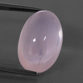 Cuarzo rosa rosa natural de 20,97 ct, corte óvalo, transparente