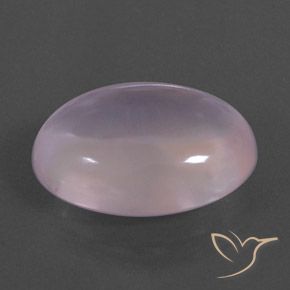Cuarzo rosa Rosado claro natural de 18.23 ct, Ovalada, Transparente