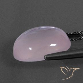 Cuarzo Rosa Rosado Bubblegum natural de 18.14 ct, Corte Óvalo, Transparente