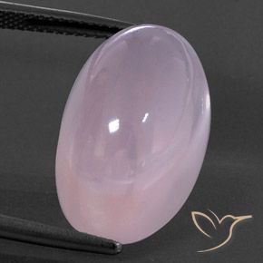 22.00ct Natural Rosado cereza claro Cuarzo rosa, Ovalada, Transparente