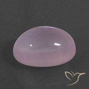 Cuarzo rosa Rosado claro natural de 16.48 ct, Ovalada, Transparente