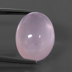Cuarzo rosa rosa natural de 18,40 ct, corte óvalo, transparente