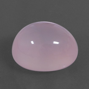 Cuarzo Rosa Rosado claro natural de 24.20 ct, Corte Óvalo, Transparente