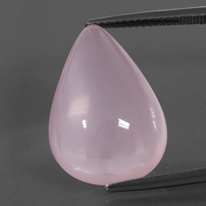 Cuarzo rosa rosa natural de 15,56 ct, transparente, transparente / translúcido