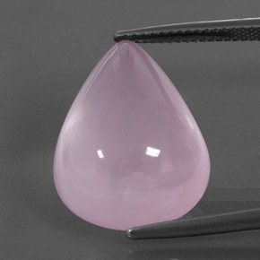 Cuarzo rosa rosa natural de 18,99 ct, transparente, transparente / translúcido
