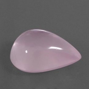 Cuarzo rosa rosa natural de 18,99 ct, transparente, transparente / translúcido