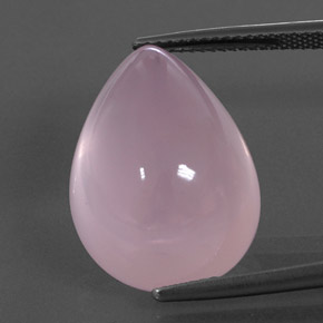 Cuarzo rosa rosa natural de 22,68 ct, transparente, transparente / translúcido