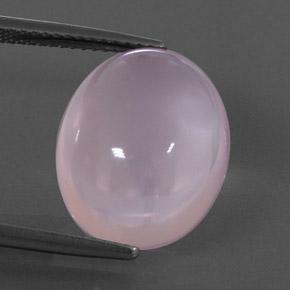Cuarzo rosa rosa natural de 12,57 ct, transparente, transparente / translúcido