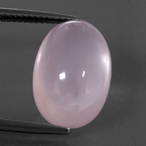 Cuarzo rosa rosa natural de 12,85 ct, transparente, transparente / translúcido