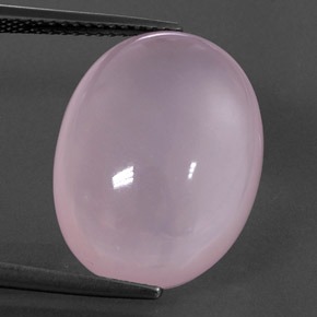 Cuarzo rosa rosa natural de 16,82 ct, transparente, transparente / translúcido