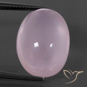17.12ct Natural Rosado claro Cuarzo rosa, Ovalada, Transparente / Translúcido