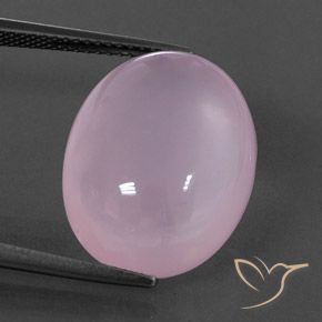 Cuarzo Rosa Rosado cereza claro natural de 17.04 ct, Transparente, Transparente / Translúcido