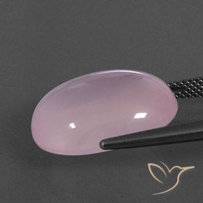 Cuarzo Rosa Rosado cereza claro natural de 17.04 ct, Transparente, Transparente / Translúcido