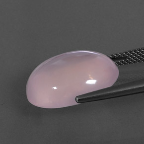 Cuarzo Rosa Rosado rosa medio natural de 13.19 ct, Transparente, Transparente / Translúcido