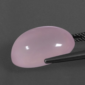 Cuarzo Rosa Rosa natural de 14.73 ct, Transparente, Transparente / Translúcido