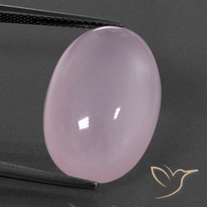 18.71ct Natural Rosado cereza claro Cuarzo rosa, Ovalada, Transparente / Translúcido