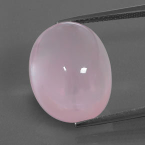 Cuarzo rosa rosa natural de 23,25 ct, transparente, transparente / translúcido