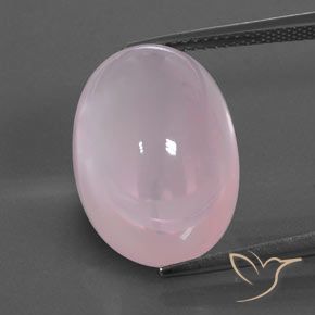 19.39ct Natural Rosado Bubblegum Cuarzo rosa, Ovalada, Transparente / Translúcido