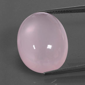 Cuarzo rosa rosa natural de 20,01 ct, transparente, transparente / translúcido