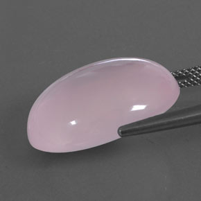 Cuarzo rosa rosa natural de 20,01 ct, transparente, transparente / translúcido