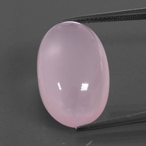 Cuarzo rosa rosa natural de 20,65 ct, transparente, transparente / translúcido
