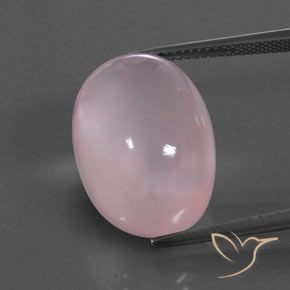 23.01ct Natural Rosado rosa medio Cuarzo rosa, Ovalada, Transparente / Translúcido