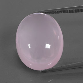 Cuarzo rosa rosa natural de 25,93 ct, transparente, transparente / translúcido
