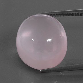 Cuarzo rosa rosa natural de 24,38 ct, transparente, transparente / translúcido