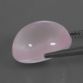 Cuarzo rosa rosa natural de 24,38 ct, transparente, transparente / translúcido