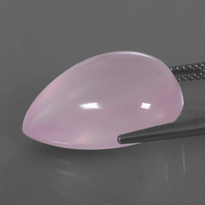 Cuarzo rosa rosa natural de 23,16 ct, transparente, transparente / translúcido