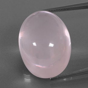 Cuarzo rosa rosa natural de 43,00 ct, transparente, transparente / translúcido