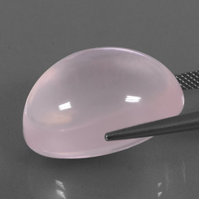 Cuarzo rosa rosa natural de 43,00 ct, transparente, transparente / translúcido