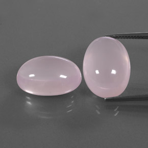 Gemas de cuarzo rosa rosa natural de 34,00 ct, transparente, transparente / translúcido