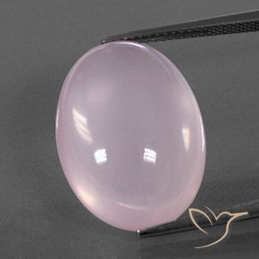 20.50ct Natural Rosado claro Cuarzo rosa, Ovalada, Transparente / Translúcido