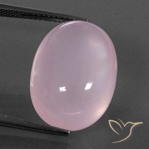 17.58ct Natural Rosado Bubblegum Cuarzo rosa, Ovalada, Transparente / Translúcido