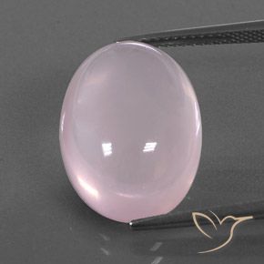 Cuarzo Rosa Rosado claro natural de 13.88 ct, Transparente, Transparente / Translúcido