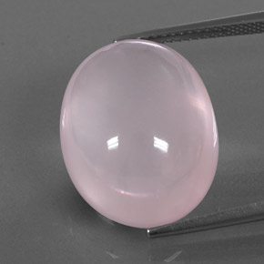 Cuarzo rosa rosa natural de 22,01 ct, transparente, transparente / translúcido