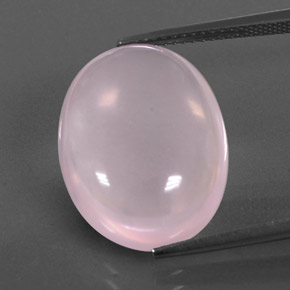 Cuarzo rosa rosa natural de 13,95 ct, transparente, transparente / translúcido